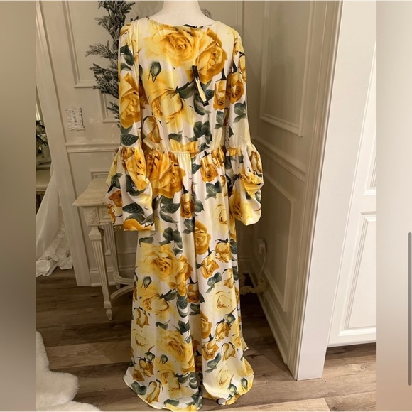 NWT Junk Gypsy QMP Floral Boho Tie Waist Maxi Dress - Picture 3 of 10